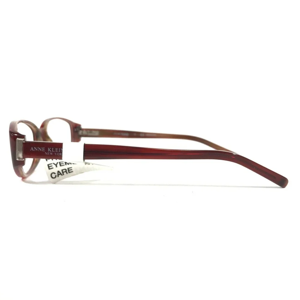 Anne Klein Eyeglasses Frames AK 8083 208 Clear Red Round Oval Full Rim 51-16-135